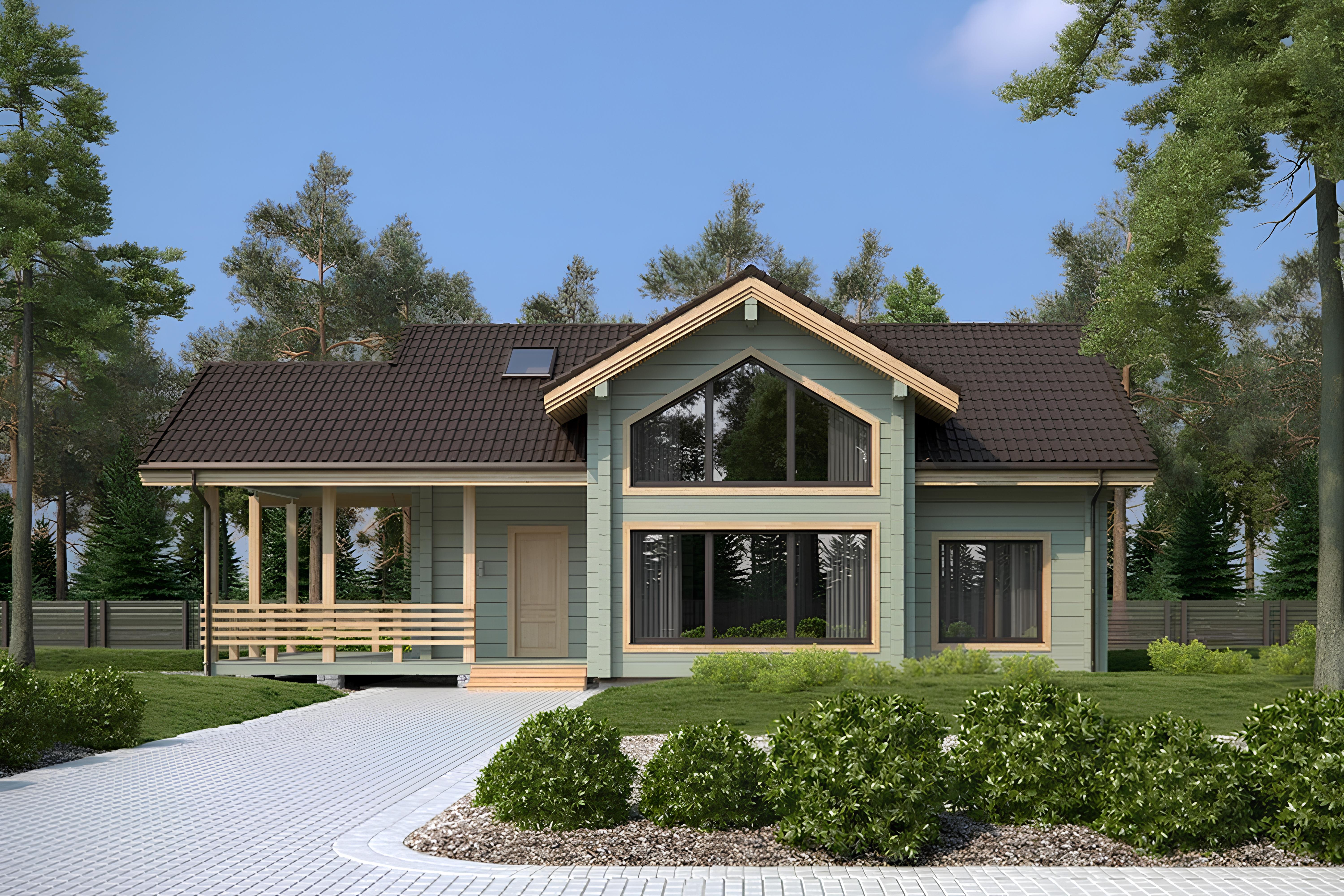 Дом из профилированного бруса VZ-354